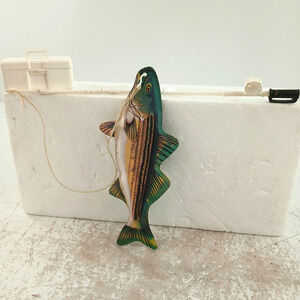 Vintage Mattel Big Jim Fisherman 1973 Puffy Trout Fish 8972 Accessory 5.75” Lot